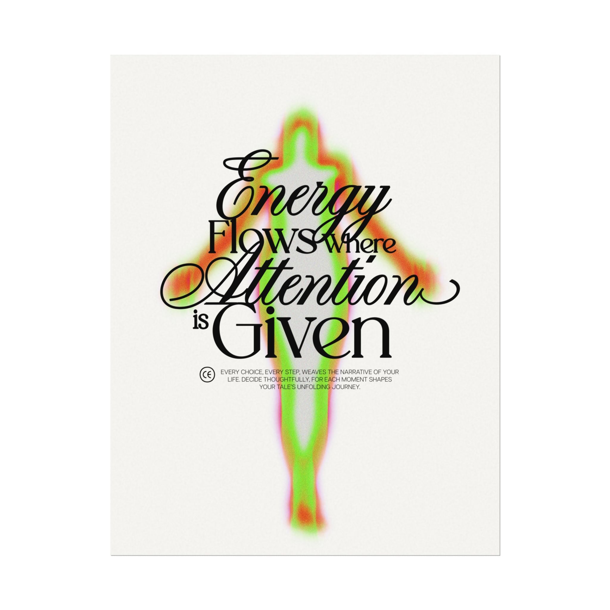Energy | Textured Watercolor Matte Posters