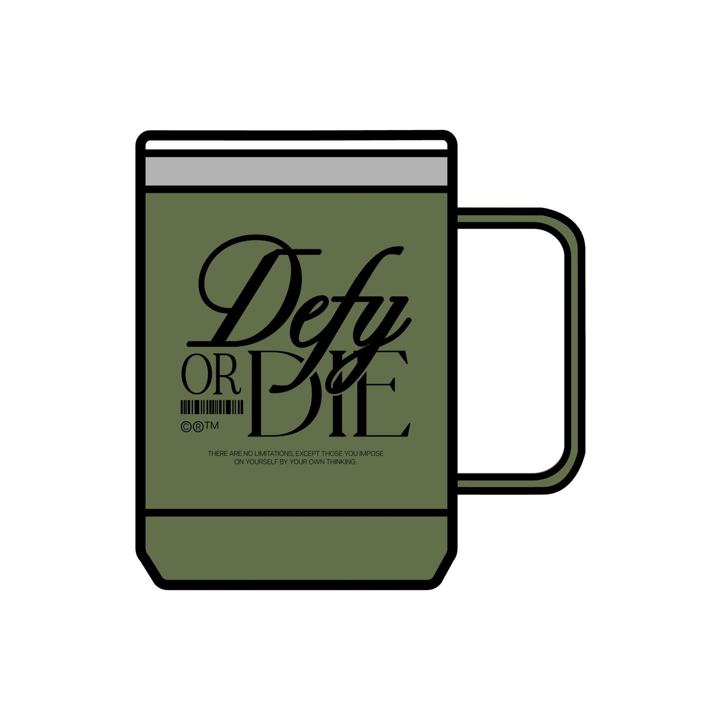 Defy or Die | Coffee Mug Tumbler, 15oz