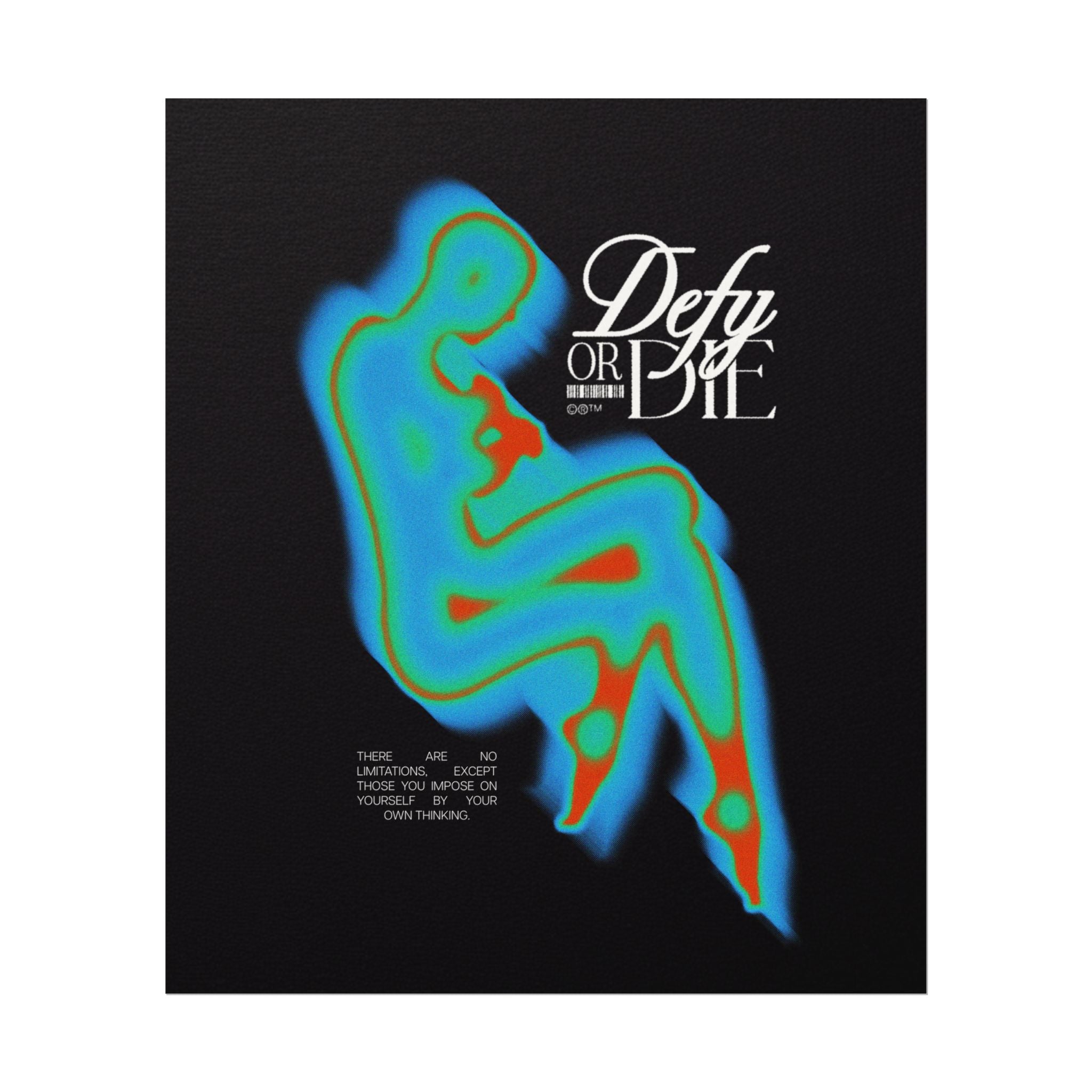 Defy Aura | Textured Watercolor Matte Posters