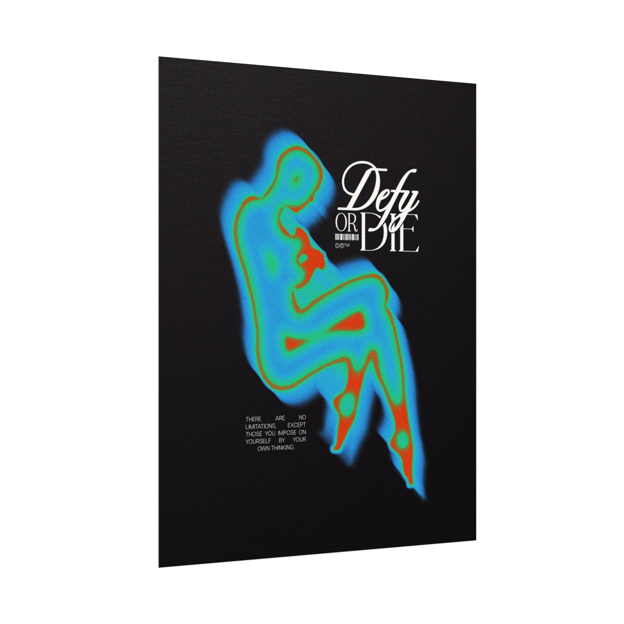 Defy Aura | Textured Watercolor Matte Posters