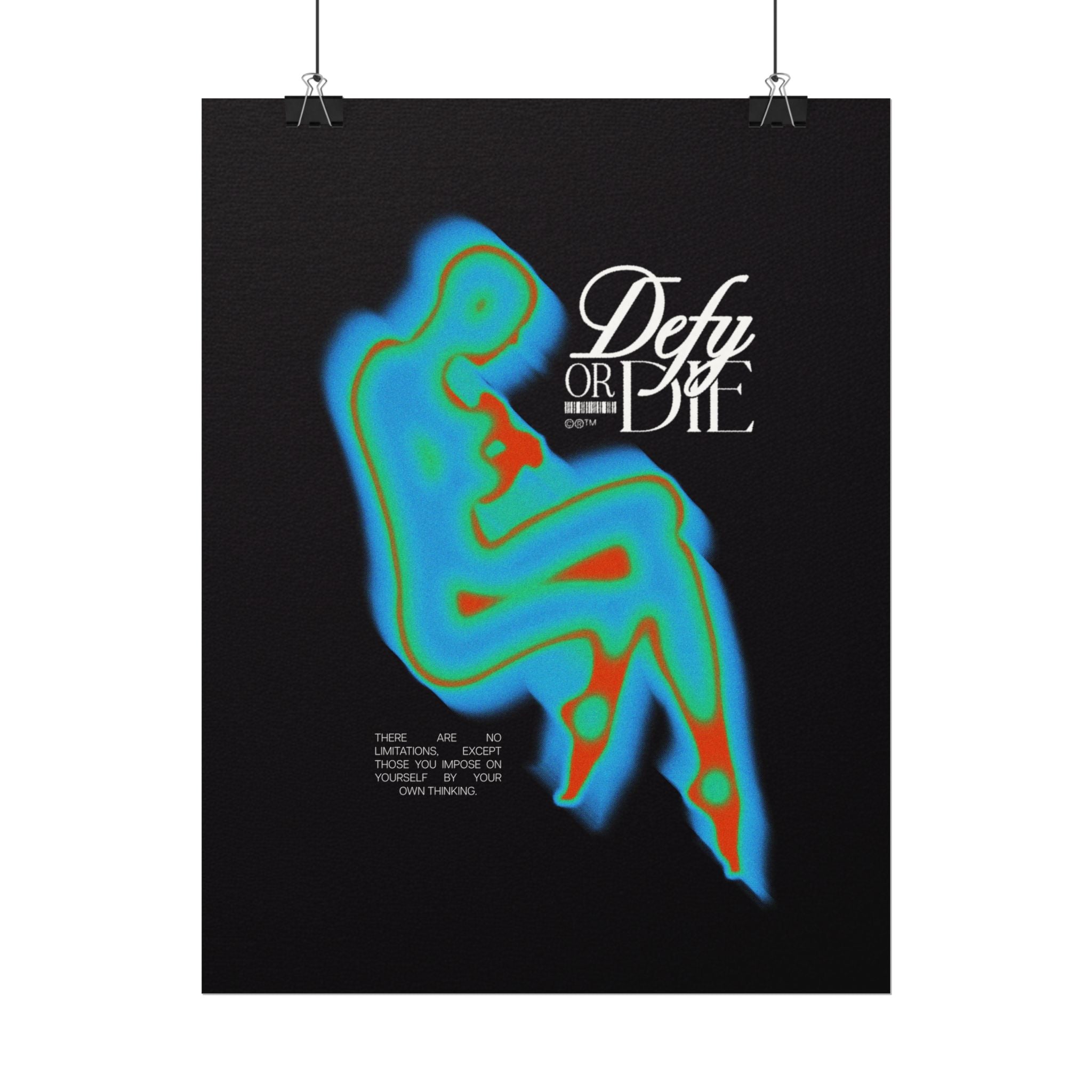 Defy Aura | Textured Watercolor Matte Posters