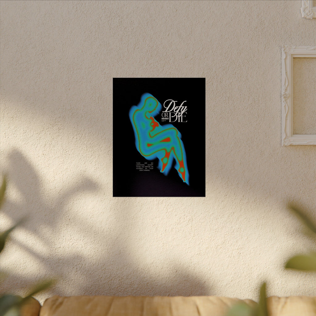 Defy Aura | Textured Watercolor Matte Posters