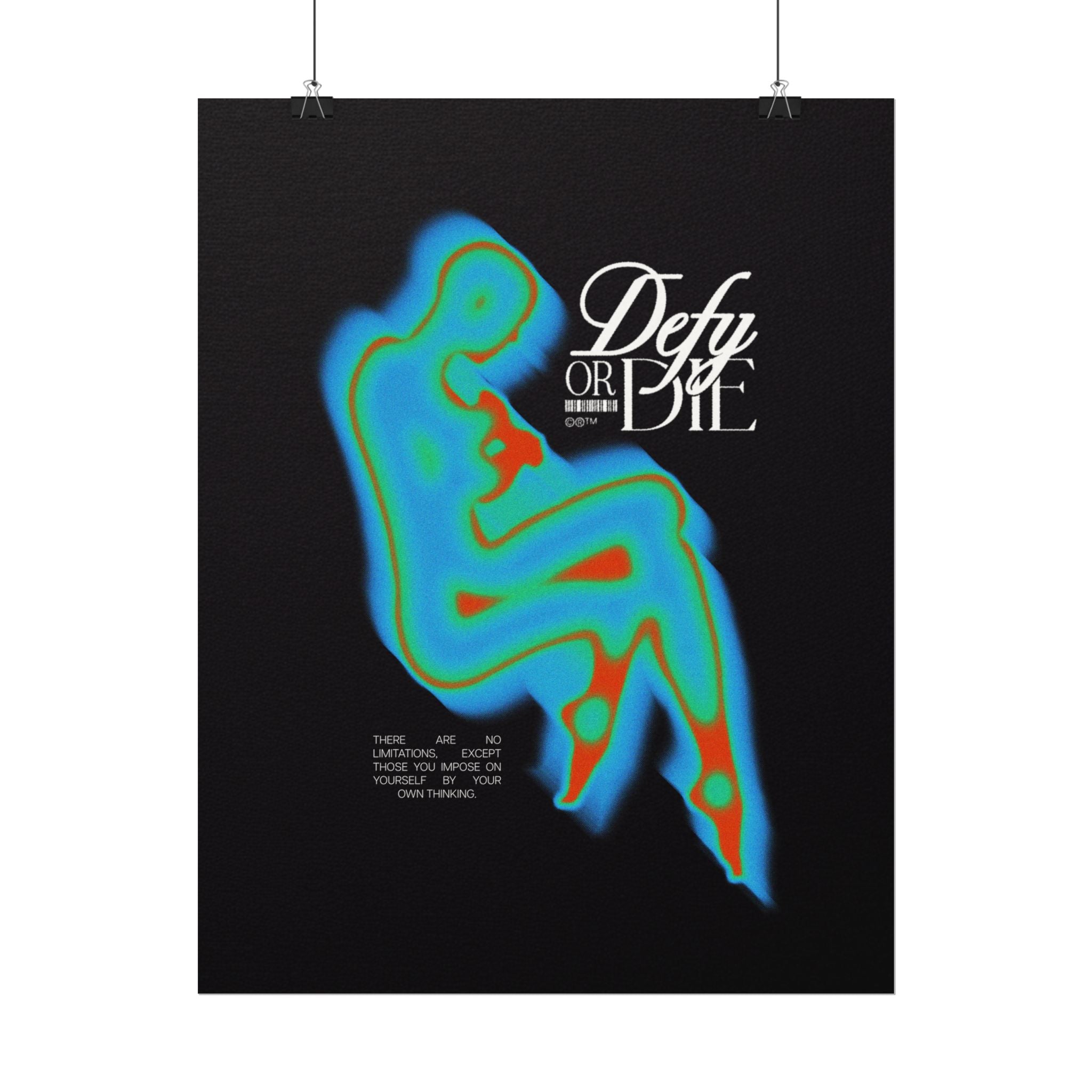 Defy Aura | Textured Watercolor Matte Posters