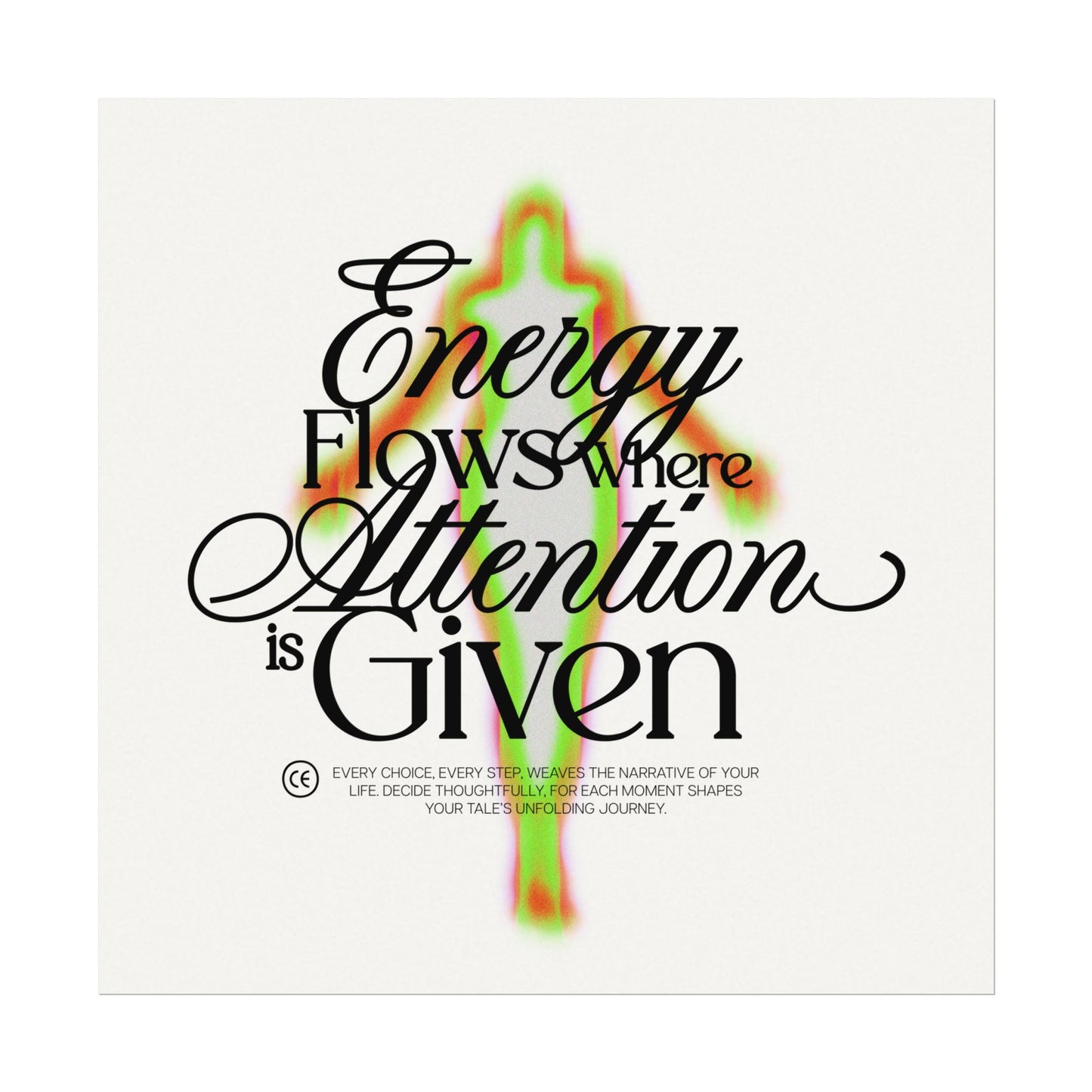 Energy | Textured Watercolor Matte Posters