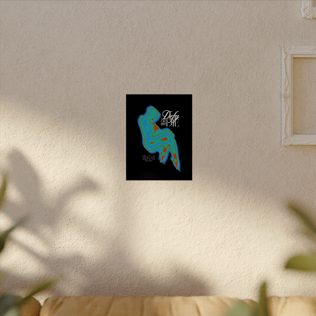 Defy Aura | Textured Watercolor Matte Posters