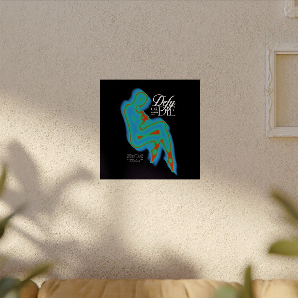 Defy Aura | Textured Watercolor Matte Posters