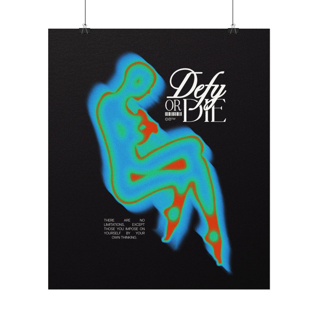 Defy Aura | Textured Watercolor Matte Posters