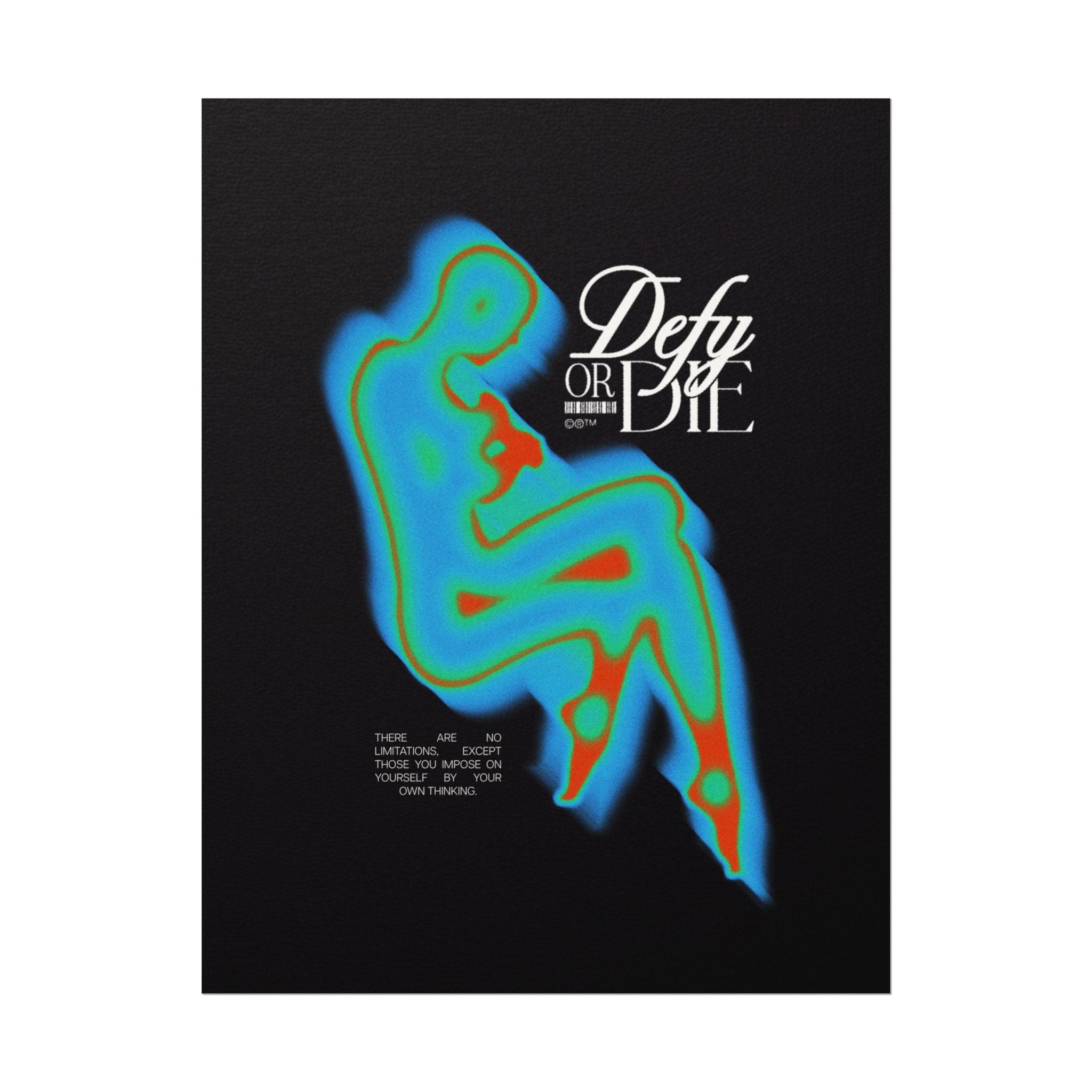 Defy Aura | Textured Watercolor Matte Posters