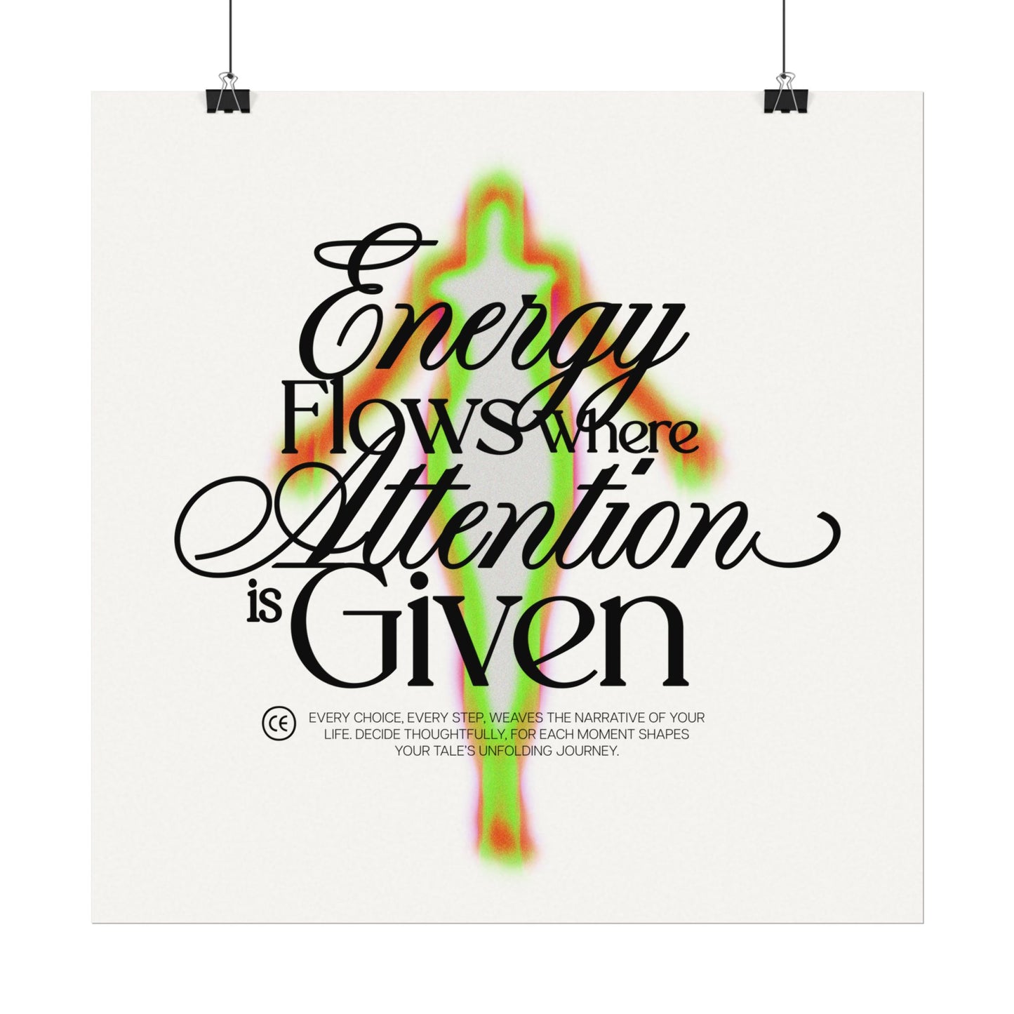 Energy | Textured Watercolor Matte Posters