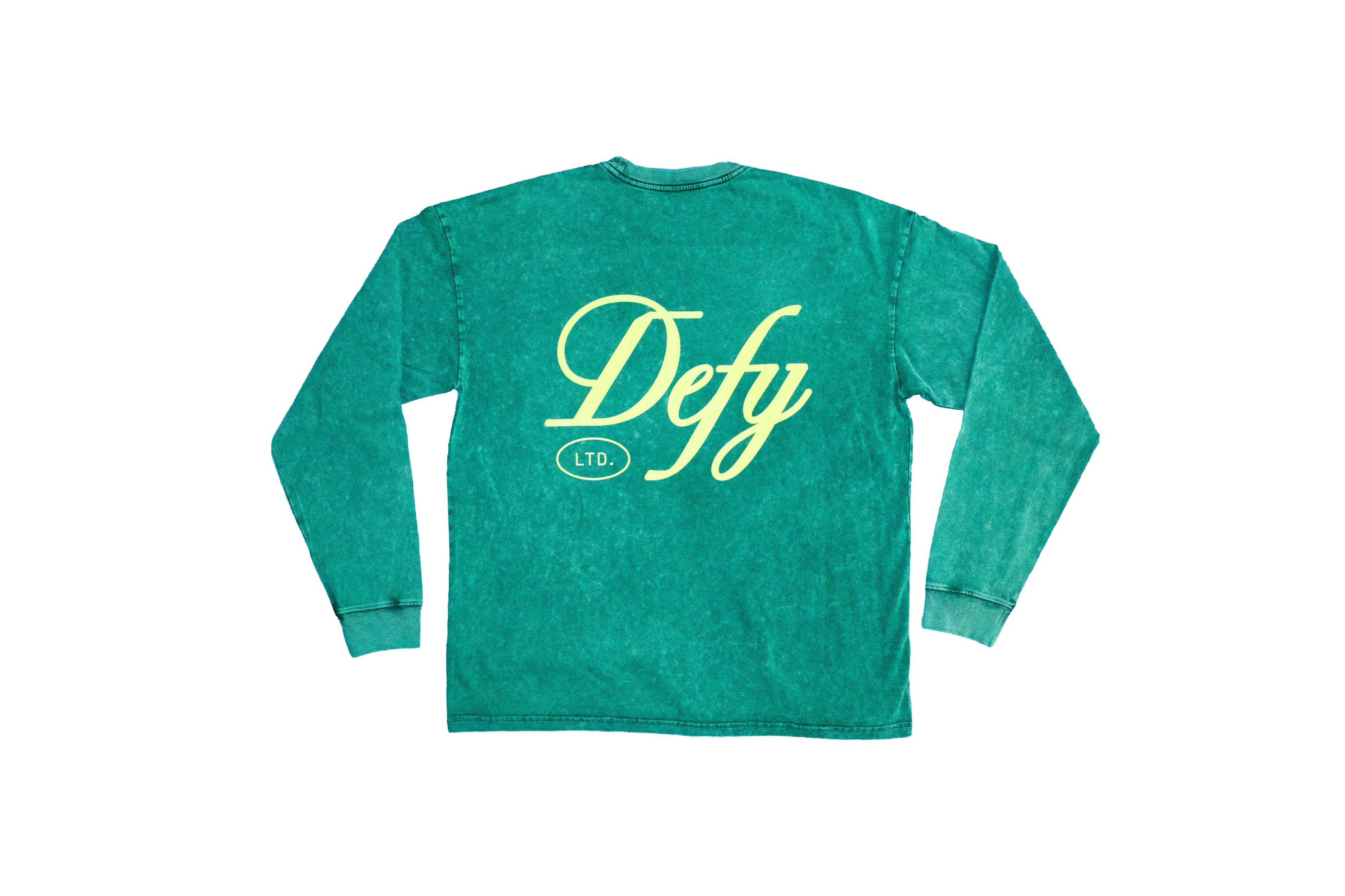 Gang Green — Acid Wash Oversize Long Sleeve T-Shirt