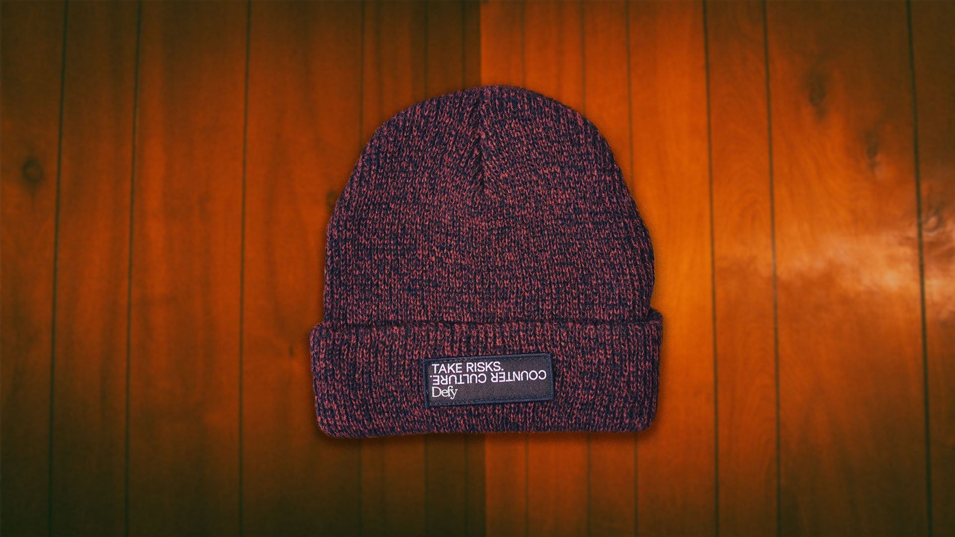 Red Crunch Beanie